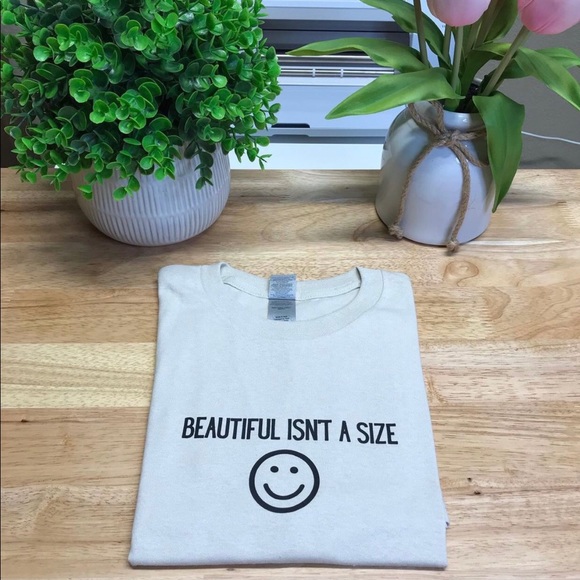 BEAUTIFUL ISN’T A SIZE Unisex Adult 100% Cotton Crewneck T-Shirts - Various - Picture 17 of 17